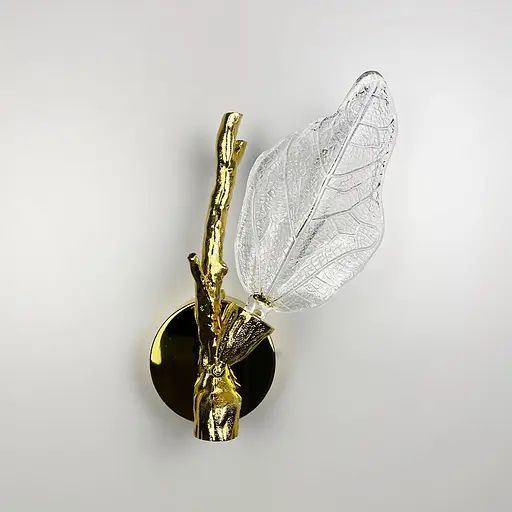 Золоте бра з імітацією гілки дерева 23х34 см Арт. WDS 1-130*349 Line F - фото 2