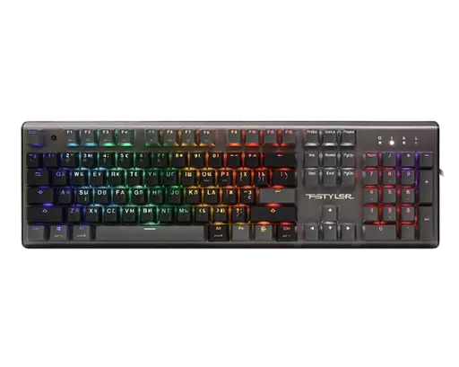 Клавіатура A4Tech Fstyler FS100 RGB Stone Black - фото 3