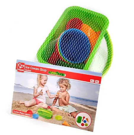 Набір для пісочниці Hape Магазин морозива E4057 Ігровий набір для піску - фото 4