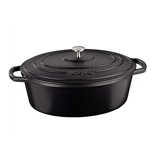 Гусятниця з кришкою, чорна, Kela Calido 9.3 л (12474)