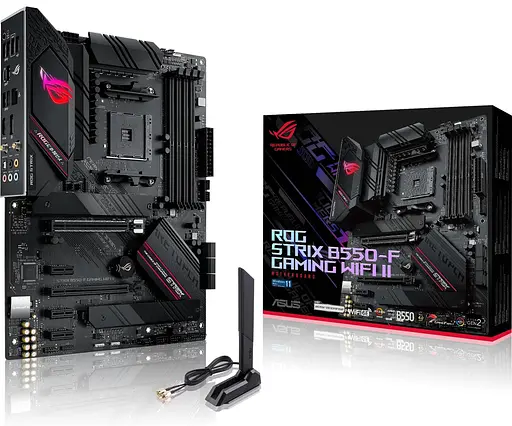 Материнская плата ASUS ROG STRIX B550-F GAMING WIFI II (ROG STRIX B550-F GAMING WIFI II) (Socket AM4, AMD B550, ATX) - фото 2