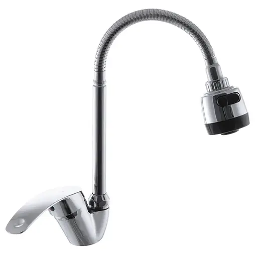Смеситель для кухни G-Ferro Mars 777 с гибким изливом GF1010 Хром - фото 1