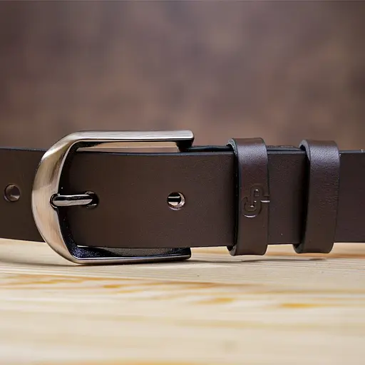 Ремінь шкіряний Grande Pelle чоловічий 3,3х125 см acs0014897 - фото 8