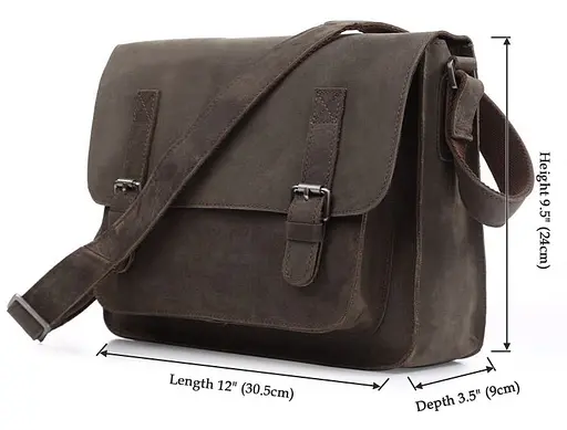 Чоловіча шкіряна сумка Vintage 31х24х9 см sum0012450 - фото 3