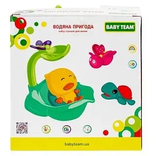 Набор игрушек для ванны Baby Team Водное приключение разноцветный (9036_набор с ракушкой) - фото 3