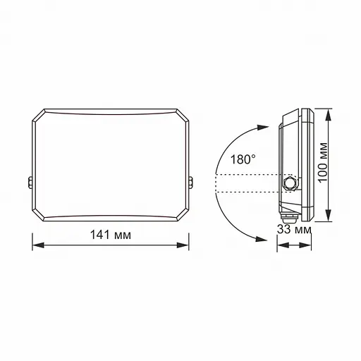 LED прожектор VIDEX F3 30W 5000K 220V Black (VLE-F3-0305B) - фото 6