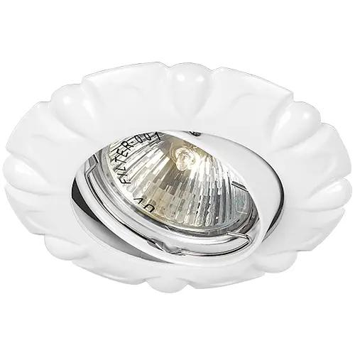 Встраиваемый светильник Feron DL6124 под лампу белый - фото 1