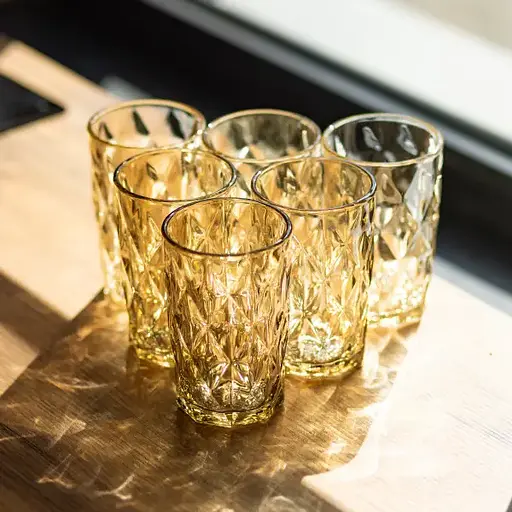 Набор стаканов Citrine 6 штук по 300 мл HP-19-282 стакан для напитков стакан Yiwu HP-19-282 - фото 2