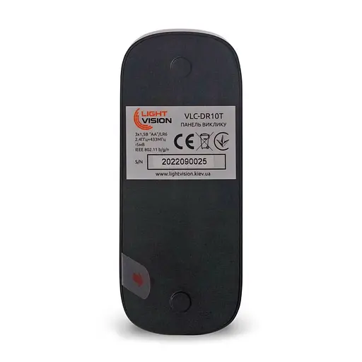 Дверний WiFi дзвінок Light Vision VLC-DR10T(Tuya) Black з ІЧ-датчиком руху (75-00186) - фото 6