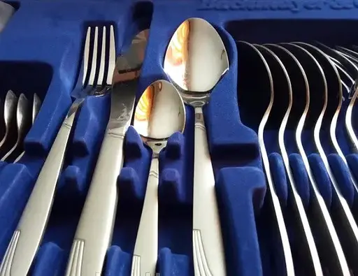 Набор столовых приборов Bachmayer BM-2438 на 6 персон в подарочном чемодане 24 предмета - фото 2