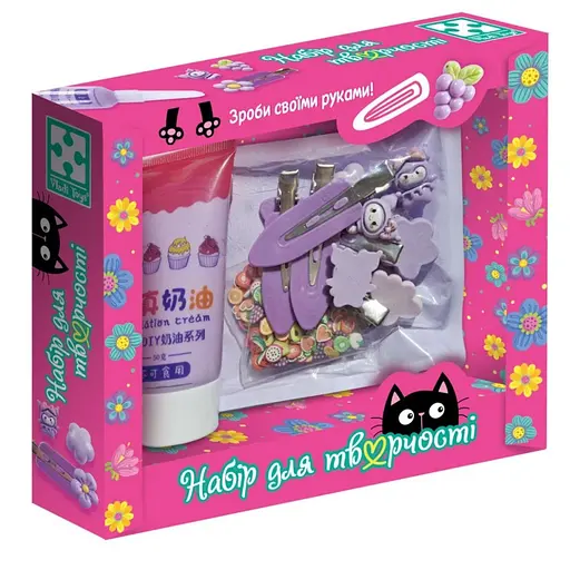 Дитячий набір для творчості "Заколки своїми руками" Vladi Toys VT4600-01 фіолетовий - фото 1