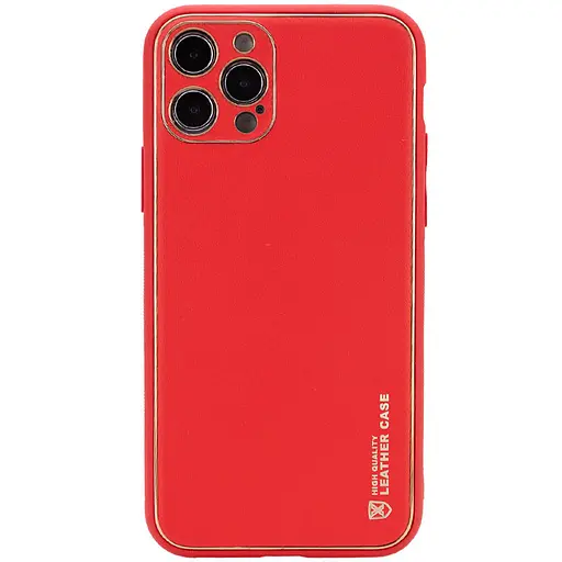 Кожаный чехол Epik Xshield для Apple iPhone 13 Pro 6.1 Красный/Red
