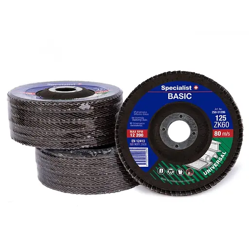 Диск шлифовальный лепестковый Specialist+ Basic 125 ZK60 (250-51206) - фото 4