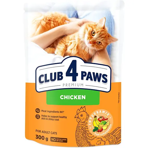 Сухий корм для котів Club 4 Paws курка 300 г