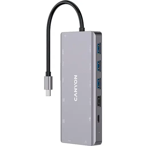 USB-хаб Canyon 13 Port USB-C Hub DS-12 (CNS-TDS12) - фото 1