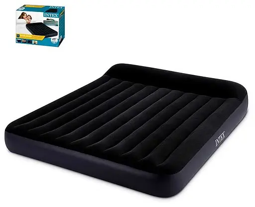 Велюрова кровать з підголівником, 183x203x25 см, 64144