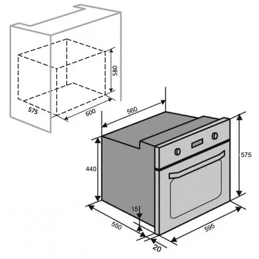 Электрический духовой шкаф Ventolux CHESTER 6 TC (BK/X) - фото 8