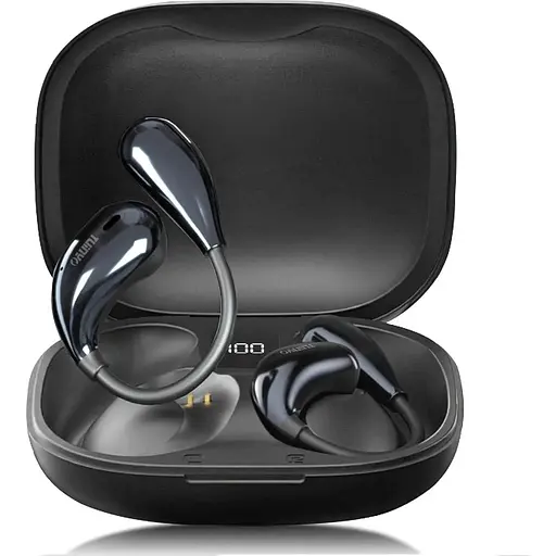 Навушники з відкритими вухами TUINYO, бездротові навушники Bluetooth 5.4 зі світлодіодним екраном, 25 годин відтворення