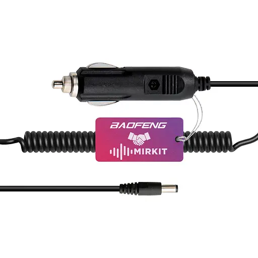 Автомобільний зарядний пристрій для рації Baofeng Kenwood (діаметр 5.0х2.0 мм)