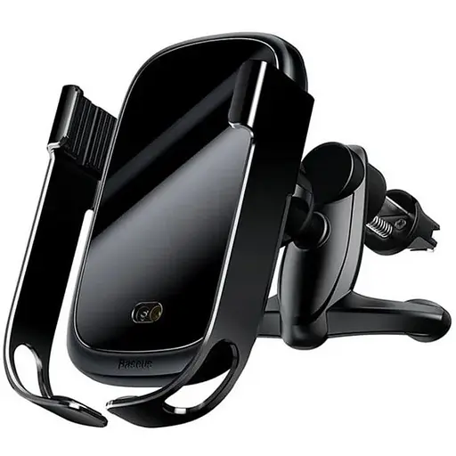 Автодержатель Baseus Wireless Charger Rock Solid Electric Holder черный WXHW01-01 - фото 1