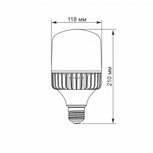 LED лампа VIDEX A118 50W E27 5000K - фото 3