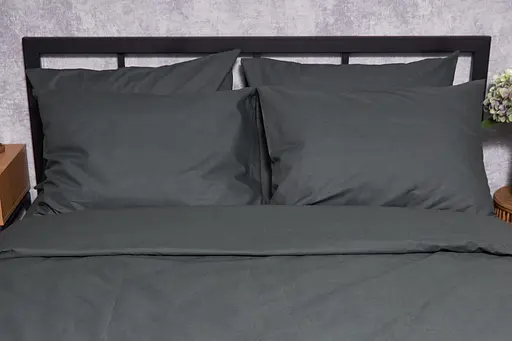 Набор наволочек Moon&Star Бязь Gold Люкс Dark Green 70х70 см 2 шт - фото 1