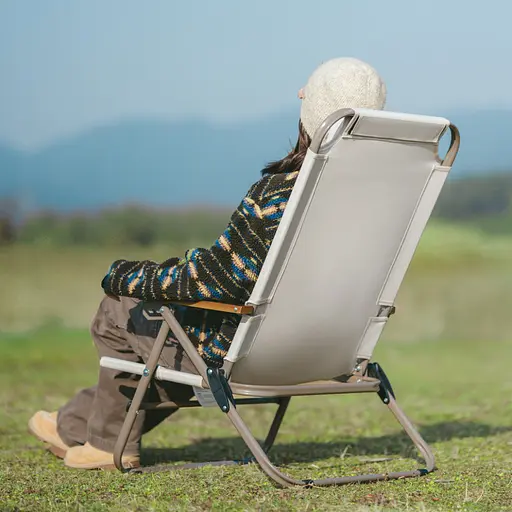 Крісло складане з регульованим нахилом Naturehike CNK2550JJ012 вуглецева сталь (Бежевий) - фото 9