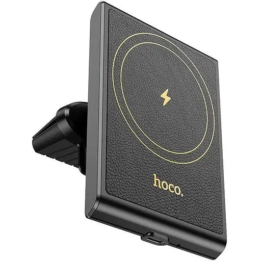 Держатель Hoco Precious magnetic wireless fast charging Car holder HW19 air outlet 15W 4.5-7" - фото 1