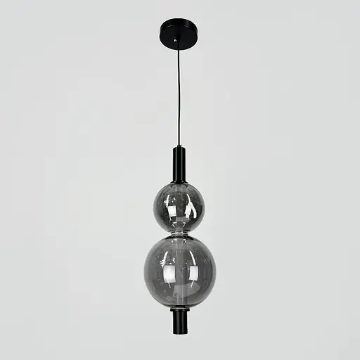 Чорний світлодіодний підвіс із 2-ма графітовими кульками 50 см | Line F | Арт. NO23/2 BK+GR - фото 6