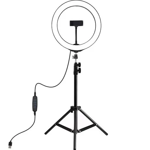 Кольцевая USB LED лампа Puluz PKT3035 10" + штатив 1.1 м - фото 1