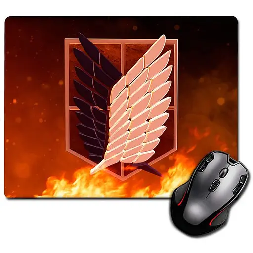 Ігрова поверхня Nextprint Лого Атака Титанів Logo Attack On Titan 220 х 180 мм (5553)