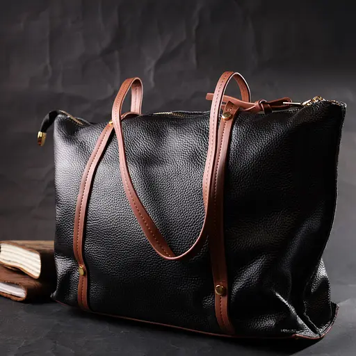 Кожаная сумка женская Vintage 33х25х12 см sum0024635 - фото 8