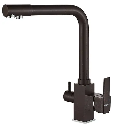 Змішувач для кухні під осмос Globus Lux GLLR-0100-6-Marone Коричневий - фото 1