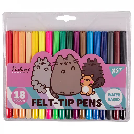 Фломастеры Yes Pusheen Friends 18 цветов