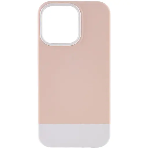Чохол Epik TPU+PC Bichromatic для Apple iPhone 13 Pro 6.1 Grey-beige/White