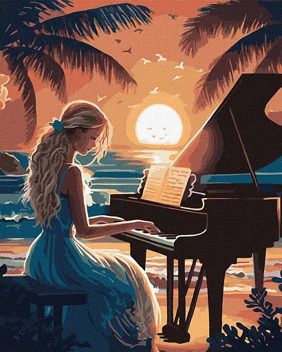 Набір для розпису по номерах Гармонія звуків, 40x50 см, КНО8314