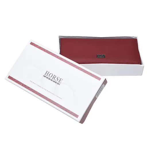 Гаманець жіночий шкіряний Horse Imperial A0001 бордовий - фото 9