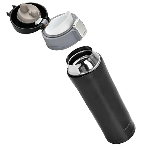 Термокружка Fissman 450 мл черная (9625) - фото 2