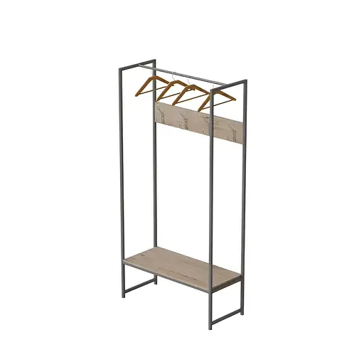 Вішалка модульна підлогова Треліс 12 180x90x38 сірий ДСП Дуб Сан-Марино 16мм FRD-104320