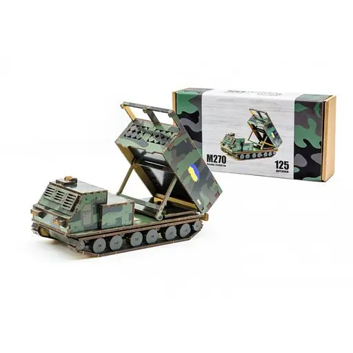 Дерев'яний 3D конструктор Puzzleok М270, 125 деталей (125-0209)