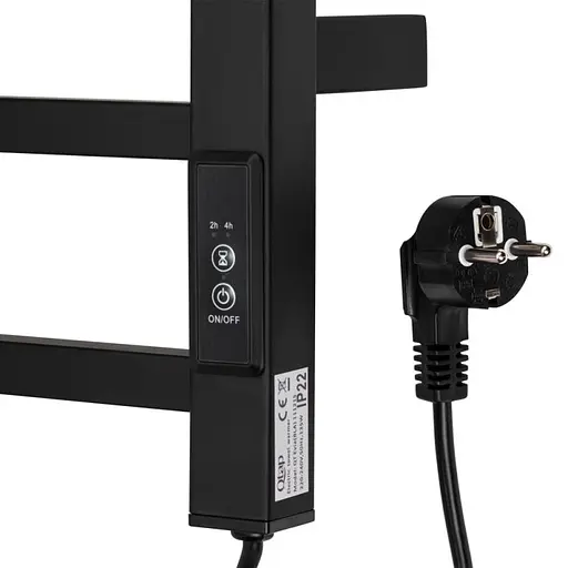 Полотенцесушитель электрический Qtap Evia (BLA) 11121S с таймером - фото 3