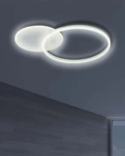 Люстра Goldlux 328458 Roman 2 Led 2x33W 4000K 2700Lm IP20 Белая - фото 2