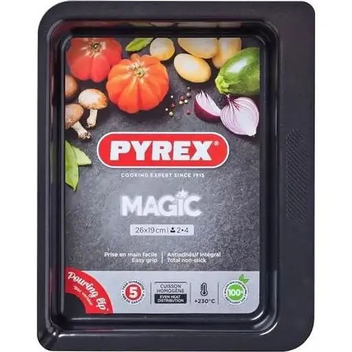 Форма для выпечки Pyrex Magic металлическая прямоугольная 26х19 см (MG26RR6/7646)