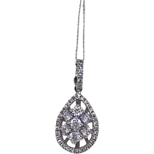 Серебряная подвеска Filligrana с фианитами. 21624698