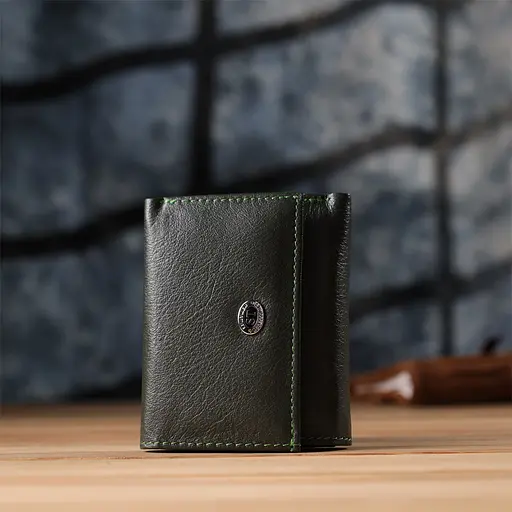 Женский миниатюрный кошелек из натуральной кожи ST Leather 9.5х7.5х2 см acs0029691 - фото 9