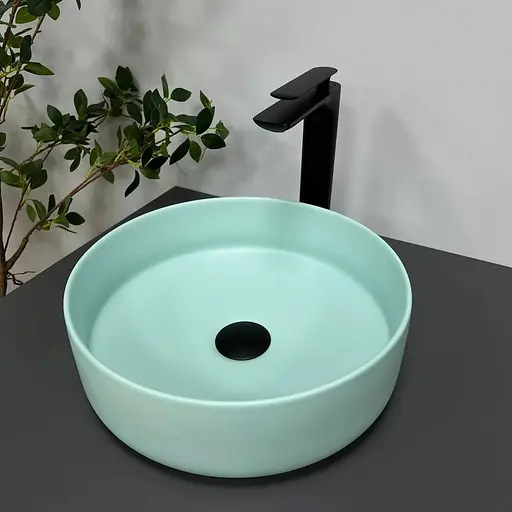 Умивальник VBI Prato turkus накладний VBI-011405, Зелений - фото 1