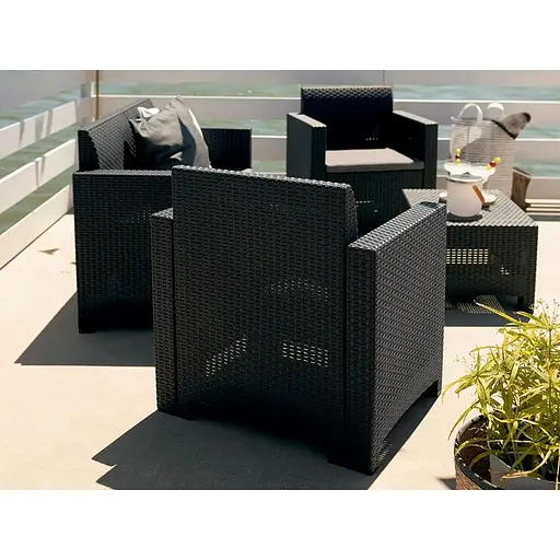 Набор садовой мебели Bica Nebraska 3 графит - фото 3