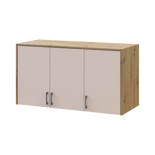 Антресоль висока Doros Ронді Дуб Артізан/Кашемір 3 ДСП 121х52х65 (41516183)