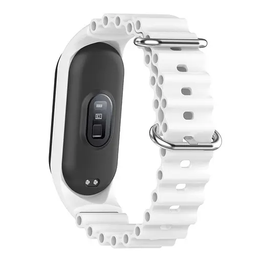 Ремешок Ocean Band для Xiaomi Mi Band 9/8/10 Белый / White - фото 3