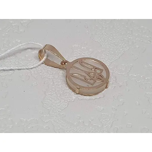 Золота підвіска Favoritum Тризуб з перламутром. 311434 - фото 2